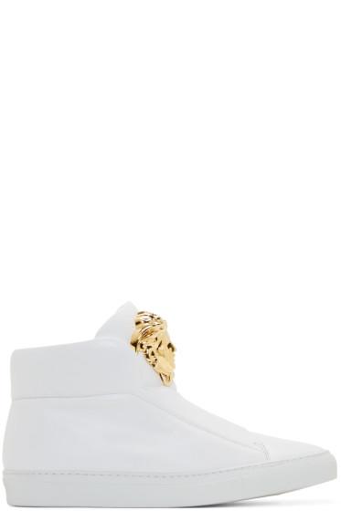 Versace White Medusa High-top Sneakers