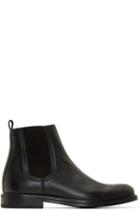 Carven Black Leather Chelsea Boots