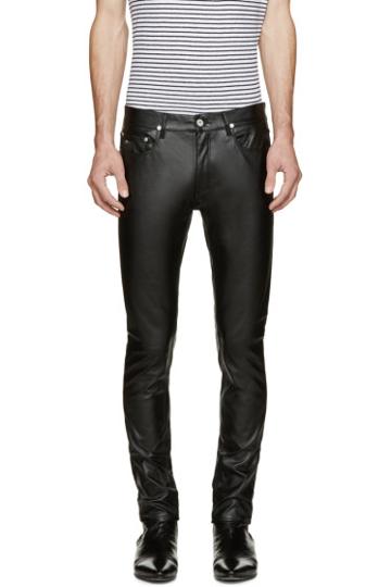 April77 Black Faux-leather Joey Lezzer Pants