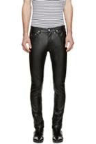 April77 Black Faux-leather Joey Lezzer Pants
