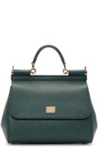 Dolce And Gabbana Green Medium Miss Sicily Bag