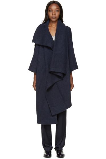 Stella Mccartney Navy Mohair Cape