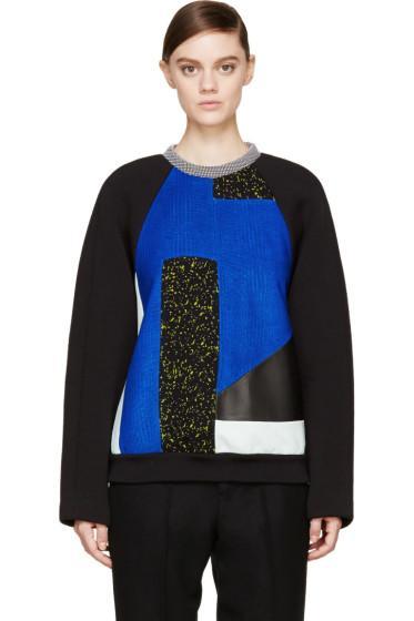 Proenza Schouler Black Panelled Pullover