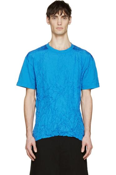 Mcq Alexander Mcqueen Blue Wrinkled T-shirt