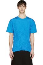 Mcq Alexander Mcqueen Blue Wrinkled T-shirt