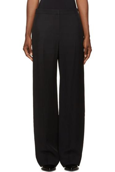 Maiyet Black Pleated Pillar Trousers