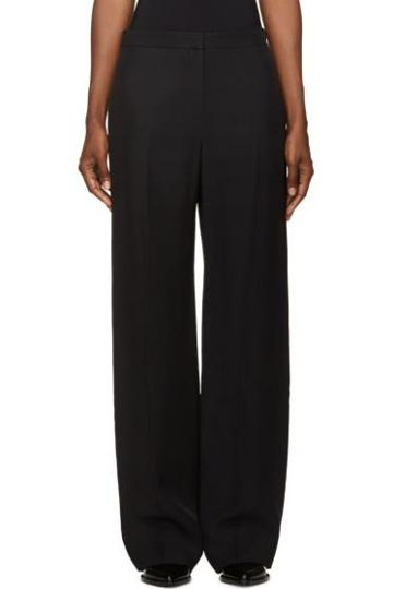 Maiyet Black Pleated Pillar Trousers