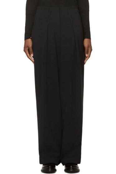 Costume National Black Wide Leg Trousers