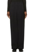 Costume National Black Wide Leg Trousers