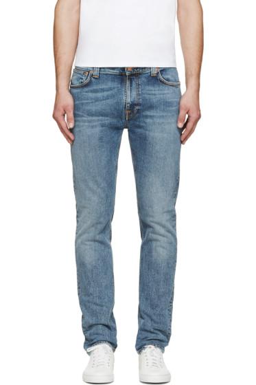 Nudie Jeans Blue Thin Finn Jeans
