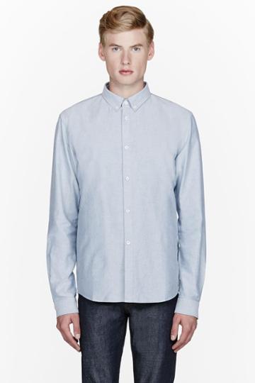 A.p.c. Pale Blue Oxford Uni Shirt