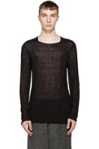 Damir Doma Black Mohair Kasti Sweater