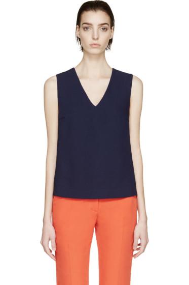 Rejina Pyo Ssense Exclusive Navy And Scarlet Modernist Blouse