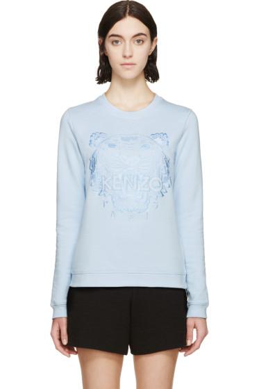 Kenzo Blue Embroidered Tiger Sweatshirt