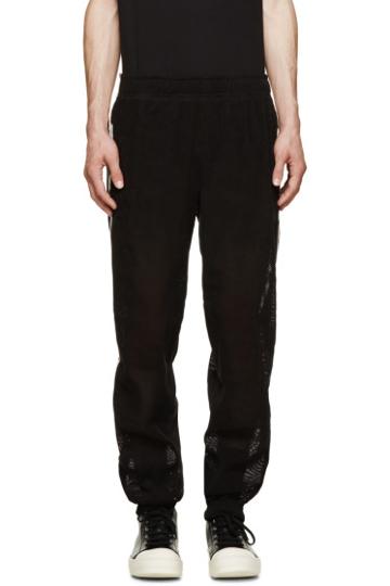 Pigalle Black Mesh Lounge Pants