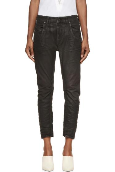 Diesel Black Gold Black Coated Jeans
