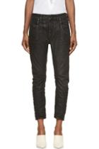 Diesel Black Gold Black Coated Jeans