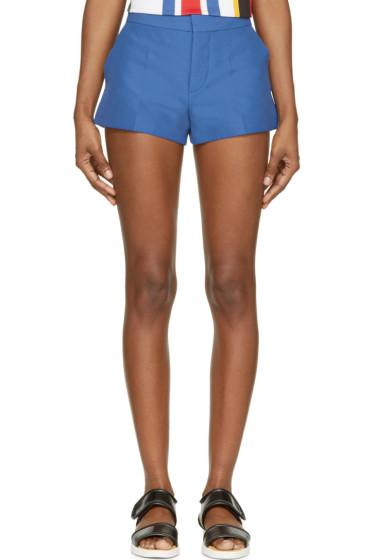 Marni Mazarine Blue Cotton Shorts