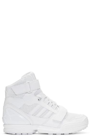 Juun.j White Leather High-top Adidas By Juun.j Sneakers