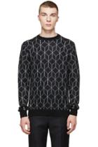 Christopher Kane Black Mohair 3d Cube Sweater