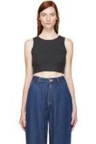 Aalto Charcoal Merino Diagonal Rib Top
