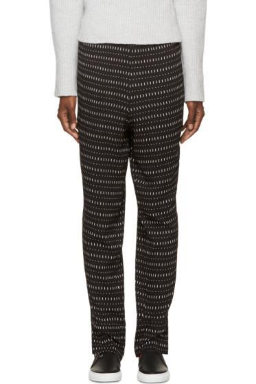 Costume National Black Printed Trousers
