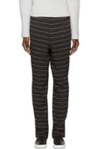 Costume National Black Printed Trousers