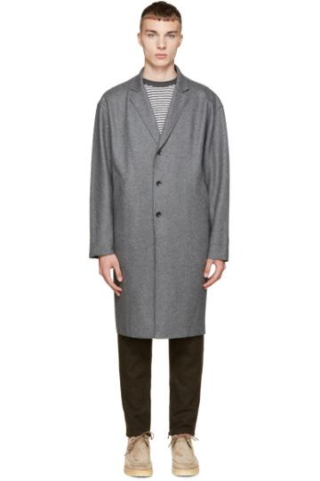 Rag And Bone Grey Wool Blankett Coat