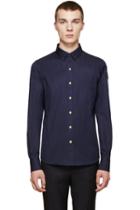 Moncler Gamme Bleu Navy Oxford Shirt