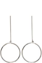 Stella Mccartney Silver Circular Pendant Earrings