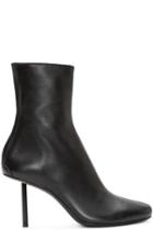 Haider Ackermann Black Leather Stiletto Bronson Boots