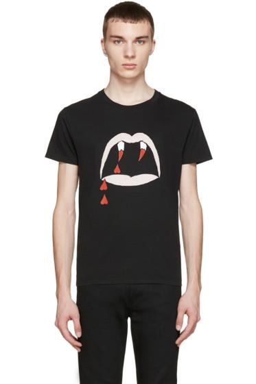 Saint Laurent Black Blood Luster T-shirt