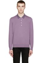 Ps By Paul Smith Purple Knit Polo