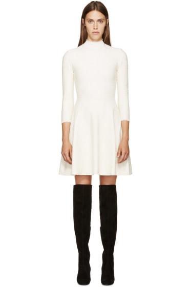 Alexander Mcqueen White Lace A-line Dress