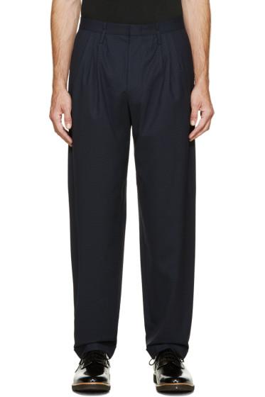 Paul Smith Navy Patterned Trousers