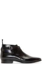 Saint Laurent Black Leather London Ankle Boots