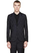 Paul Smith Black And Navy Check Blazer
