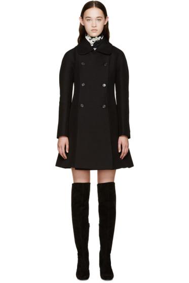 Giambattista Valli Black A-line Peacoat
