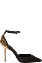 Burberry London Black Embellished Alanson Heels