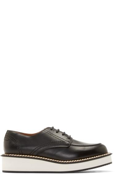 Givenchy Black Platform Chain Derbys