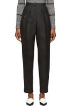 Roksanda Grey Wool Marre Trousers