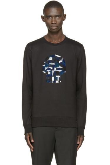 Markus Lupfer Black Sequin Skull James Sweatshirt