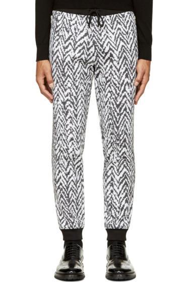 Krisvanassche Black And White Chevron Lounge Pants