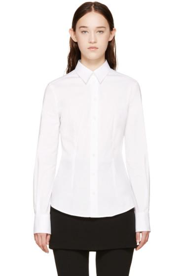 Dolce And Gabbana White Poplin Shirt