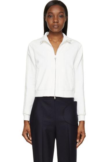 3.1 Phillip Lim White French Terry Trapunto Sweater