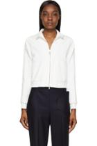 3.1 Phillip Lim White French Terry Trapunto Sweater
