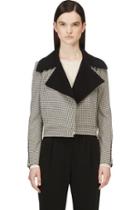 Stella Mccartney Black And White Houndstooth Jacket