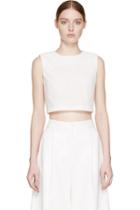 Edit White Cut-out Crop Top