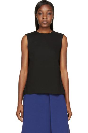 Studio Nicholson Black Sleeveless Scuba Shell Mercer Top