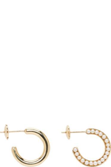 Melanie Georgacopoulos Gold Essence Hoop Earrings